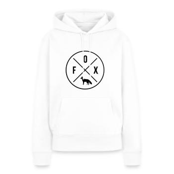 Fox - Frauen Premium Bio Hoodie - Weiß - Vorne - Julia (174cm)