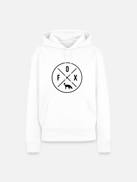 Fox - Frauen Premium Bio Hoodie - Weiß