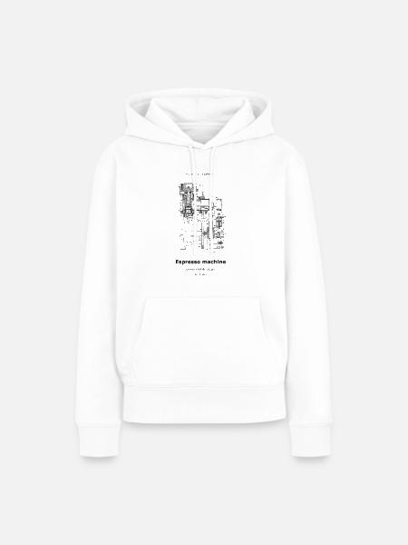 Espresso machine - Frauen Premium Bio Hoodie - Weiß