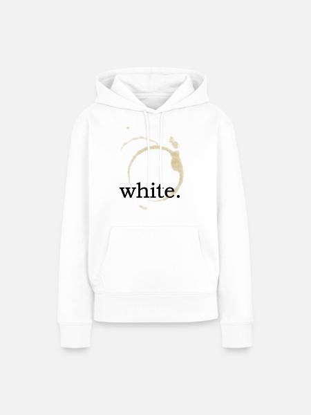 Weißwein - Frauen Premium Bio Hoodie - Weiß