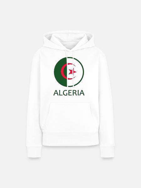 Algerien - Frauen Premium Bio Hoodie - Weiß