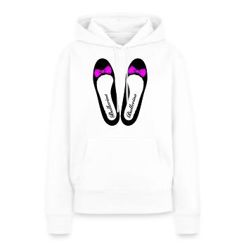 Ballerina 3 - Frauen Premium Bio Hoodie - Weiß - Vorne - Julia (174cm)