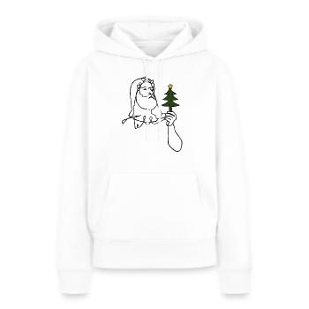 Weihnachten mit Tell - Frauen Premium Bio Hoodie - Weiß - Vorne - Julia (174cm)