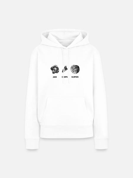 Bouldern Griffe - Frauen Premium Bio Hoodie - Weiß