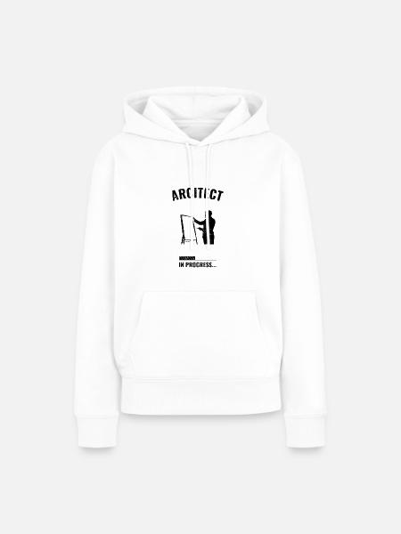 Architekt - Frauen Premium Bio Hoodie - Weiß