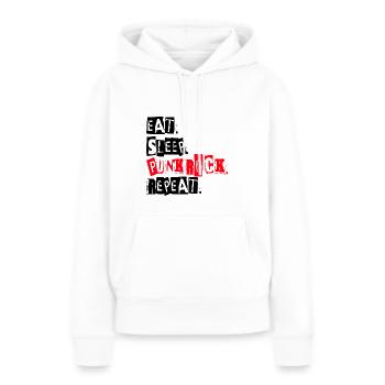 Punk rock punk rock festival de musique cadeau - Sweat à capuche Premium bio Femme - blanc - Devant - Julia (174cm)