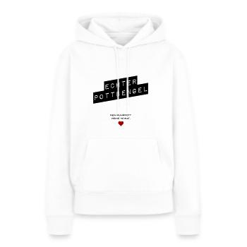 Echter Pottbengel - Frauen Premium Bio Hoodie - Weiß - Vorne - Julia (174cm)