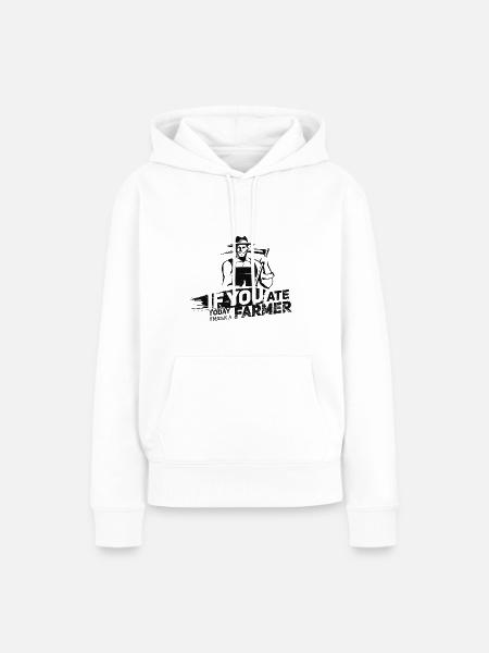 Bauer - Frauen Premium Bio Hoodie - Weiß