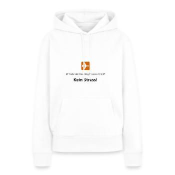 Ich habe den Boarding Prozess im Griff - Frauen Premium Bio Hoodie - Weiß - Vorne - Julia (174cm)