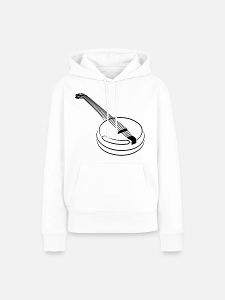 Banjo - Frauen Premium Bio Hoodie - Weiß