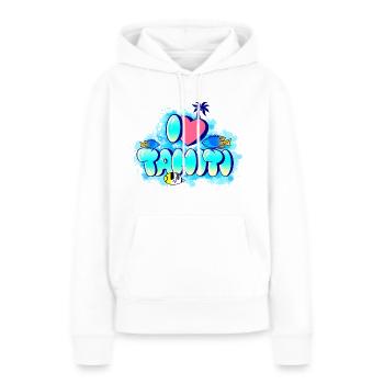 I love Tahiti - Frauen Premium Bio Hoodie - Weiß - Vorne - Julia (174cm)
