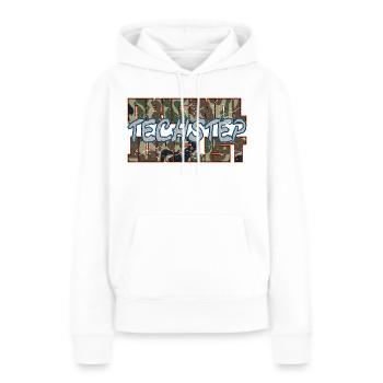 Original Techstep Junglist Camo Remix - Sweat à capuche Premium bio Femme - blanc - Devant - Julia (174cm)