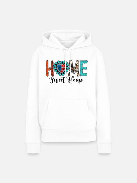Home Sweet Home - Frauen Premium Bio Hoodie - Weiß