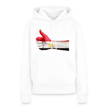 EGYPTE / EGYPTE - Sweat à capuche Premium bio Femme - blanc - Devant - Julia (174cm)