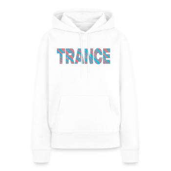Trance Musik Trippy | Erbauliche Goa Psychedelic - Frauen Premium Bio Hoodie - Weiß - Vorne - Julia (174cm)