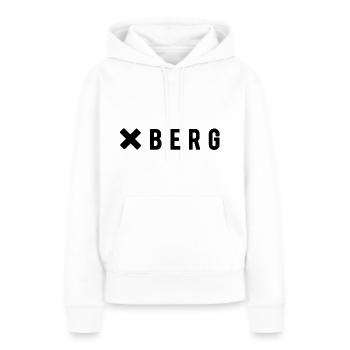 Kreuzberg Minimal - Frauen Premium Bio Hoodie - Weiß - Vorne - Julia (174cm)
