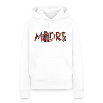 Madre Notre-Dame - Sweat à capuche Premium bio Femme - blanc - Devant - Julia (174cm)