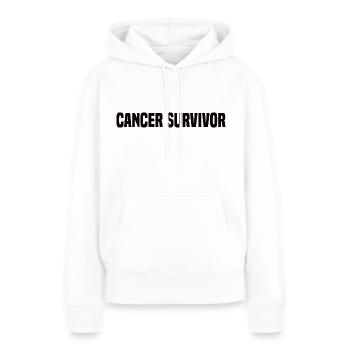Cancer Survivor - Frauen Premium Bio Hoodie - Weiß - Vorne - Julia (174cm)