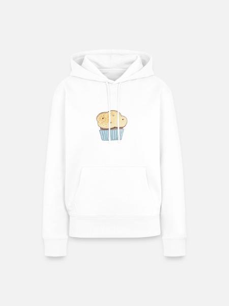 Cupcake - Frauen Premium Bio Hoodie - Weiß
