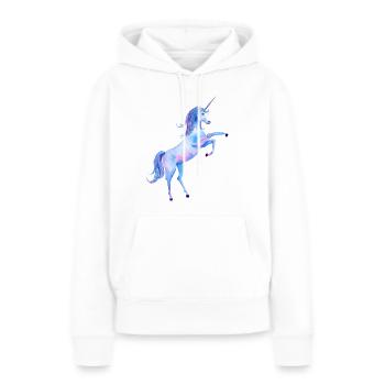 Unicorn / Einhorn 20 4 - Frauen Premium Bio Hoodie - Weiß - Vorne - Julia (174cm)