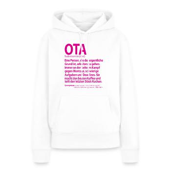 OTA Operationstechnische Assistentin Abschied - Frauen Premium Bio Hoodie - Weiß - Vorne - Julia (174cm)