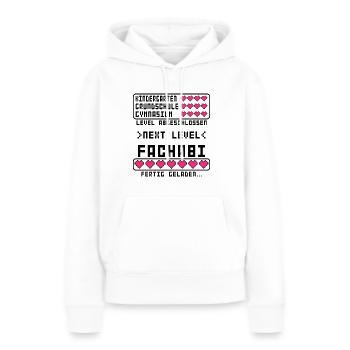 Fachabitur Fachabi zum bestandenen Abgeschlossen - Frauen Premium Bio Hoodie - Weiß - Vorne - Julia (174cm)
