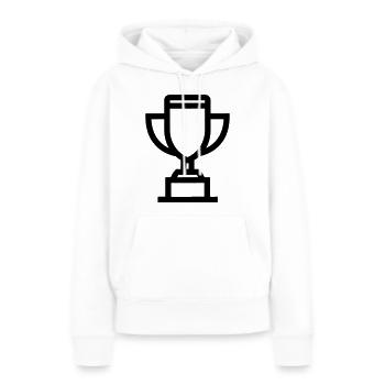 trophy - Women’s Premium Organic Hoodie - white - Front - Julia (174cm)