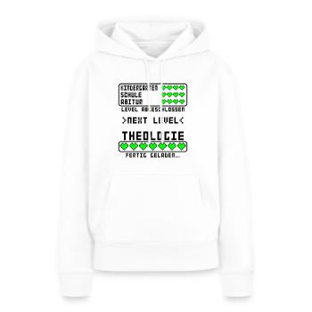 Theologie Studium Examen Prüfung bestanden - Frauen Premium Bio Hoodie - Weiß - Vorne - Julia (174cm)