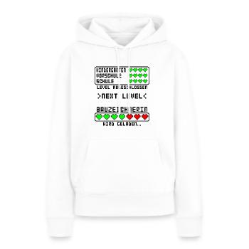 Bauzeichnerin zum Ausbildung Start Beginn Anfang - Frauen Premium Bio Hoodie - Weiß - Vorne - Julia (174cm)