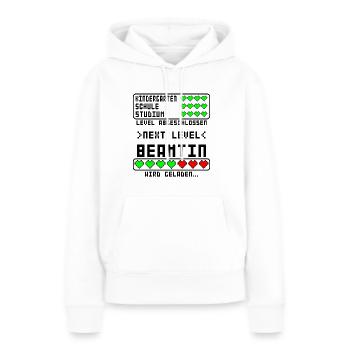 Beamtin in Ausbildung Beginn Baby Mädchen - Frauen Premium Bio Hoodie - Weiß - Vorne - Julia (174cm)