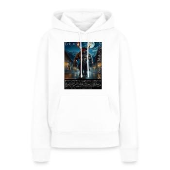 Sardaigne Mythologique Boe02b - Sweat à capuche Premium bio Femme - blanc - Devant - Julia (174cm)