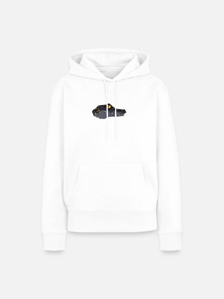 Mächtiger Kaiman - Frauen Premium Bio Hoodie - Weiß