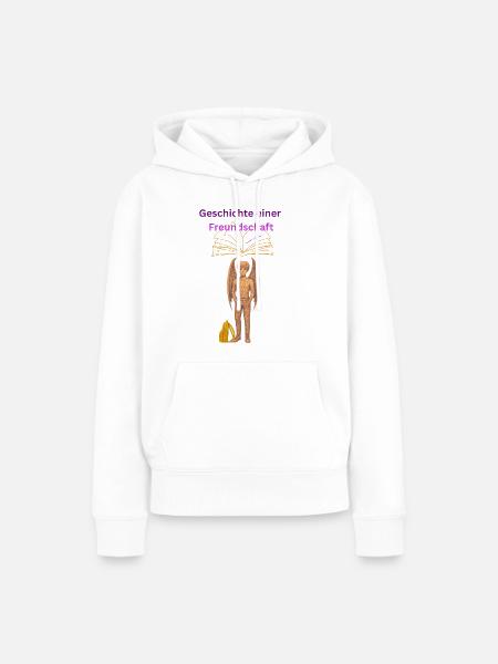 Geschichte einer Freundschaft - Frauen Premium Bio Hoodie - Weiß