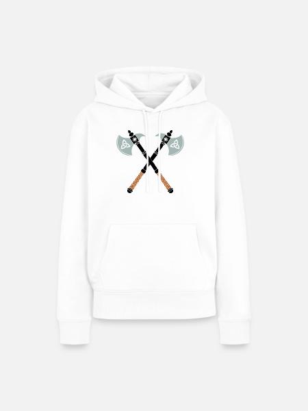 äxte axt - Frauen Premium Bio Hoodie - Weiß