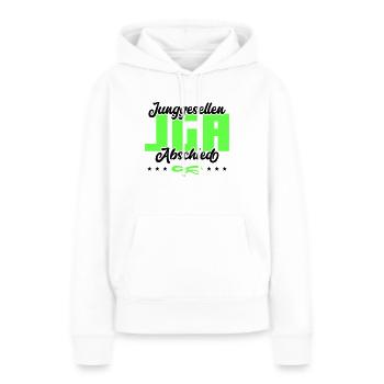 Enterrement de vie de garçon enterrement de vie de garçon - Sweat à capuche Premium bio Femme - blanc - Devant - Julia (174cm)