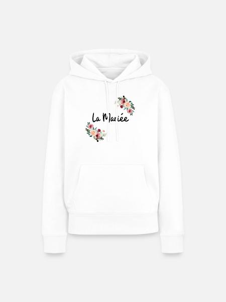 Die Brautblumen - Frauen Premium Bio Hoodie - Weiß