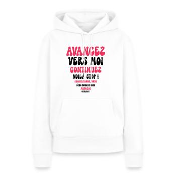 Humour Super Cadeau Pour Médecin - Sweat à capuche Premium bio Femme - blanc - Devant - Julia (174cm)