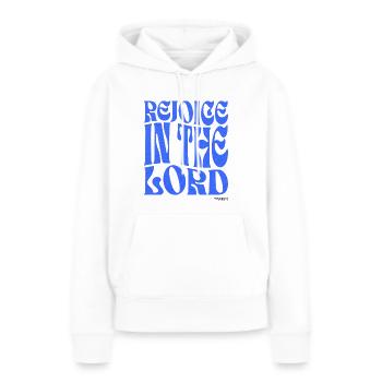 Christentum Christlicher Bibelvers - Frauen Premium Bio Hoodie - Weiß - Vorne - Julia (174cm)