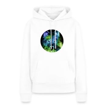 Wolves have powerful instinct and high intelligenc - Women’s Premium Organic Hoodie - white - Front - Julia (174cm)