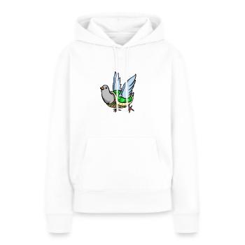 turtletaube turteltaube - Frauen Premium Bio Hoodie - Weiß - Vorne - Julia (174cm)