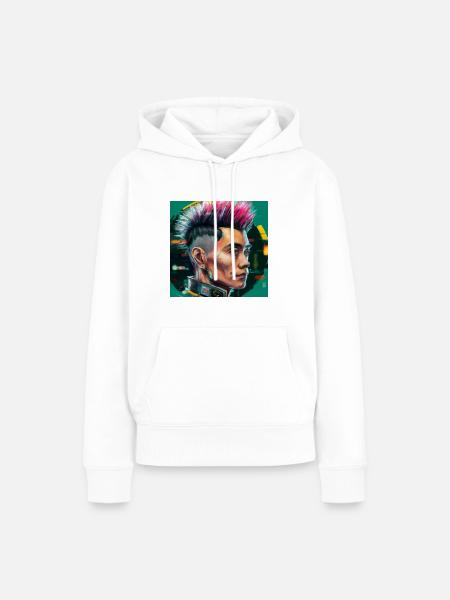 Wang 2077 - Frauen Premium Bio Hoodie - Weiß