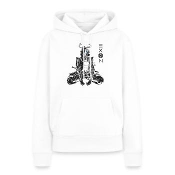 Shogun der Schmerzen Exon - Frauen Premium Bio Hoodie - Weiß - Vorne - Julia (174cm)