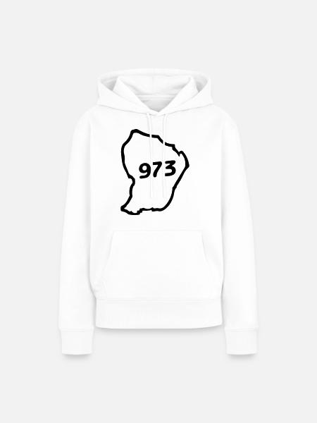 guyana - Frauen Premium Bio Hoodie - Weiß