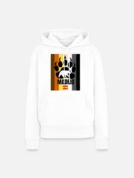 Madrid schwuler Bär - Frauen Premium Bio Hoodie - Weiß