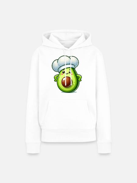 avocado koch - Frauen Premium Bio Hoodie - Weiß