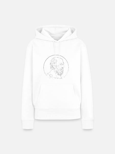 Aristoteles - Frauen Premium Bio Hoodie - Weiß