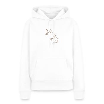 Katzenfreunde Katze - Frauen Premium Bio Hoodie - Weiß - Vorne - Julia (174cm)