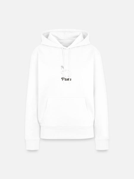 pasta - Frauen Premium Bio Hoodie - Weiß