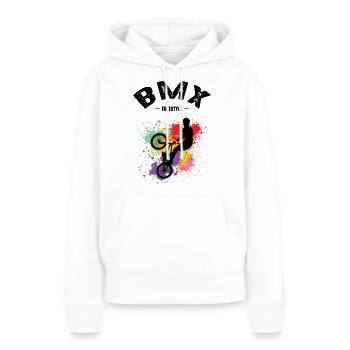 BMX - Women’s Premium Organic Hoodie - white - Front - Julia (174cm)