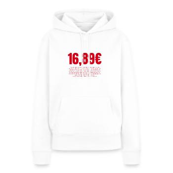 16, 98 € - Frauen Premium Bio Hoodie - Weiß - Vorne - Julia (174cm)